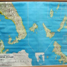 Χάρτης Βορείων Σποράδων Πολιτικός - Γεωφυσικός